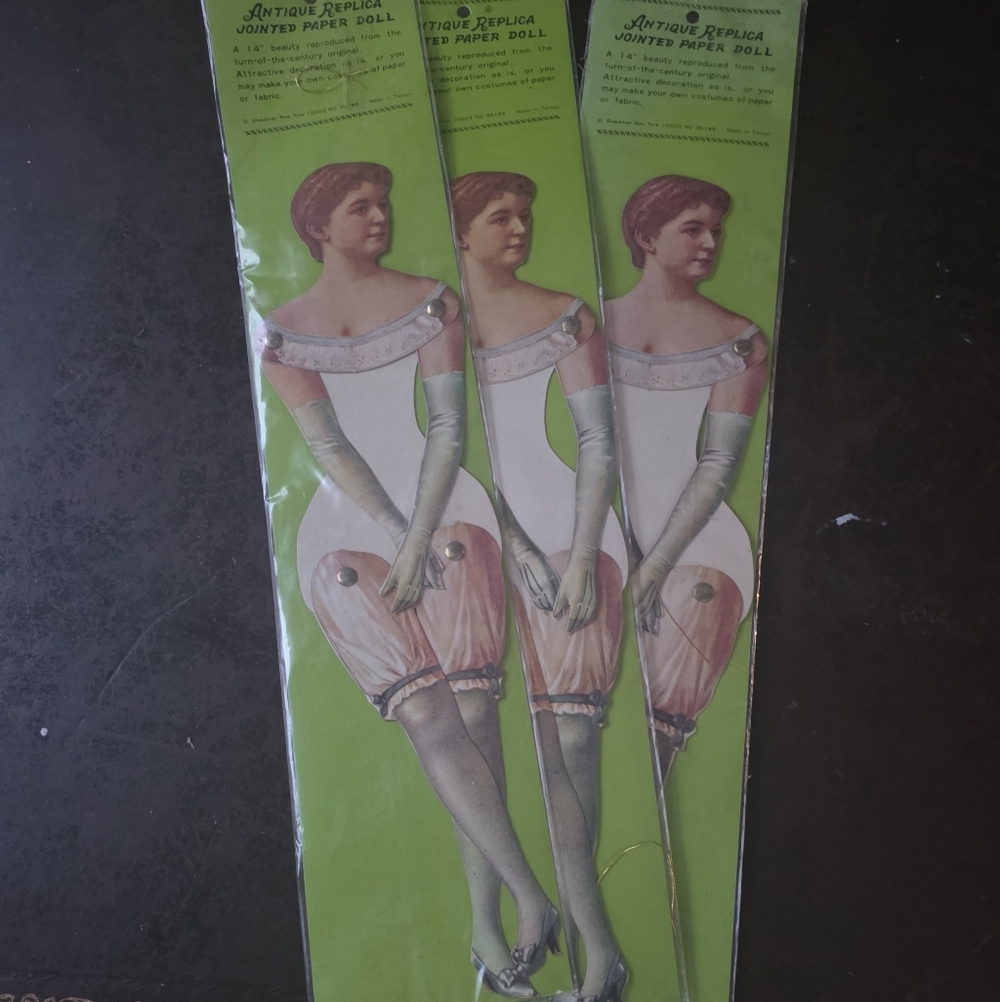 Vintage Antique Replica Jointed Paper Dolls
